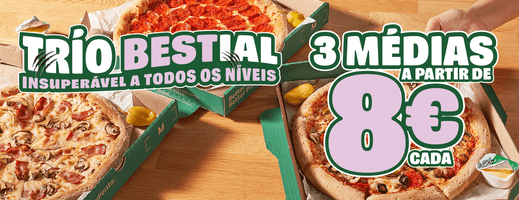 Pizzas, Nosso Menú, Pedir ao domicílio