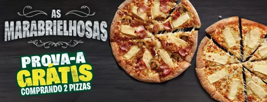 MÉDIA 2 SABORES (4 PEDAÇOS): Papa Pizza Delivery